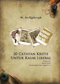Image of 20 Catatan Kritis Untuk Kaum Liberal